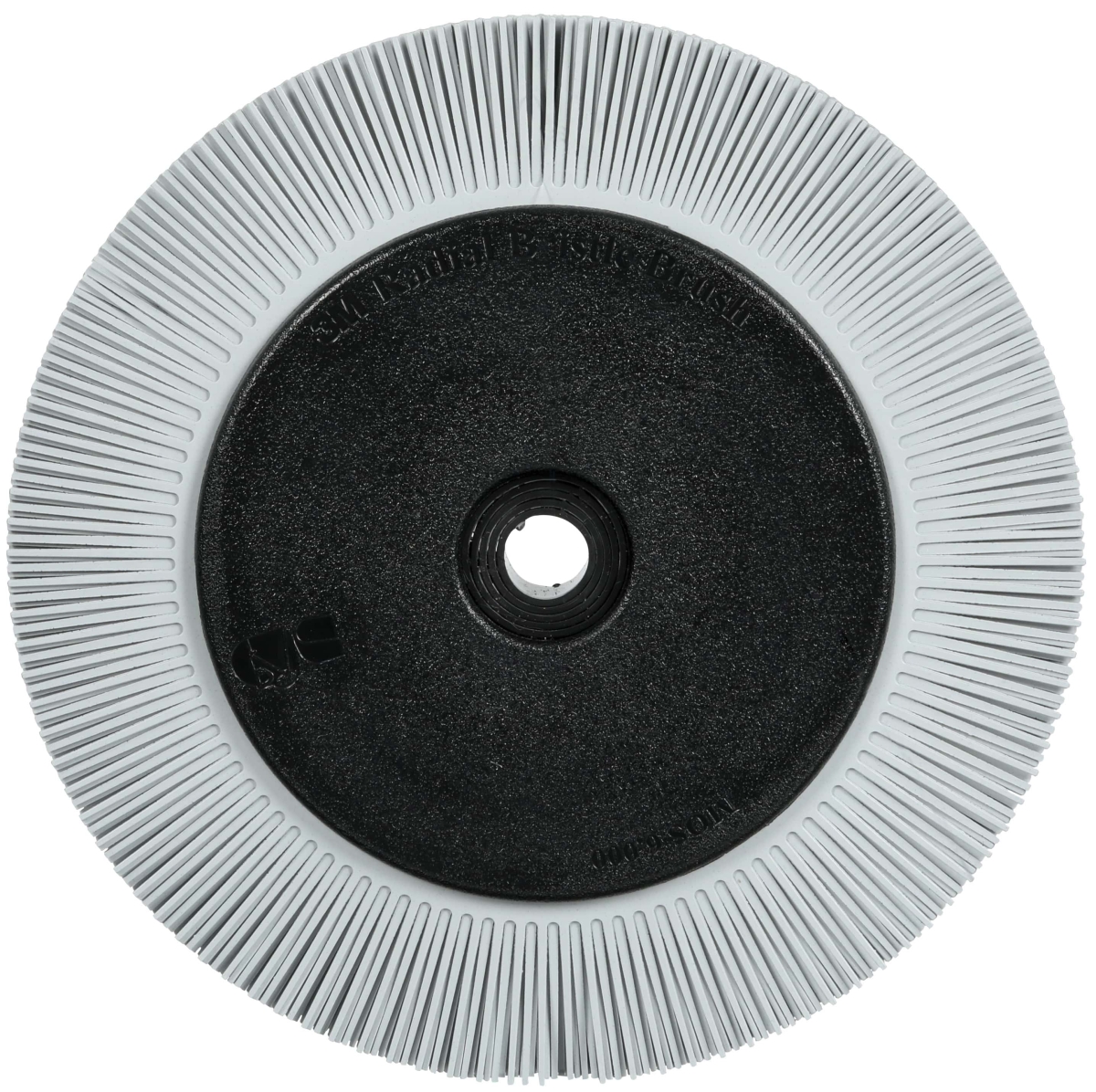 3M™ Scotch-Brite™ Präzisions Radialborstenbürste PN-RB 7100374910, Ø 200 mm x ø 32 mm, Breite: 25 mm, 120+, Typ S (Gerade Borsten), Mit Flansch, Grau, 6.000 U./Min., Für Reinigungs- und Entgratungsarbeiten