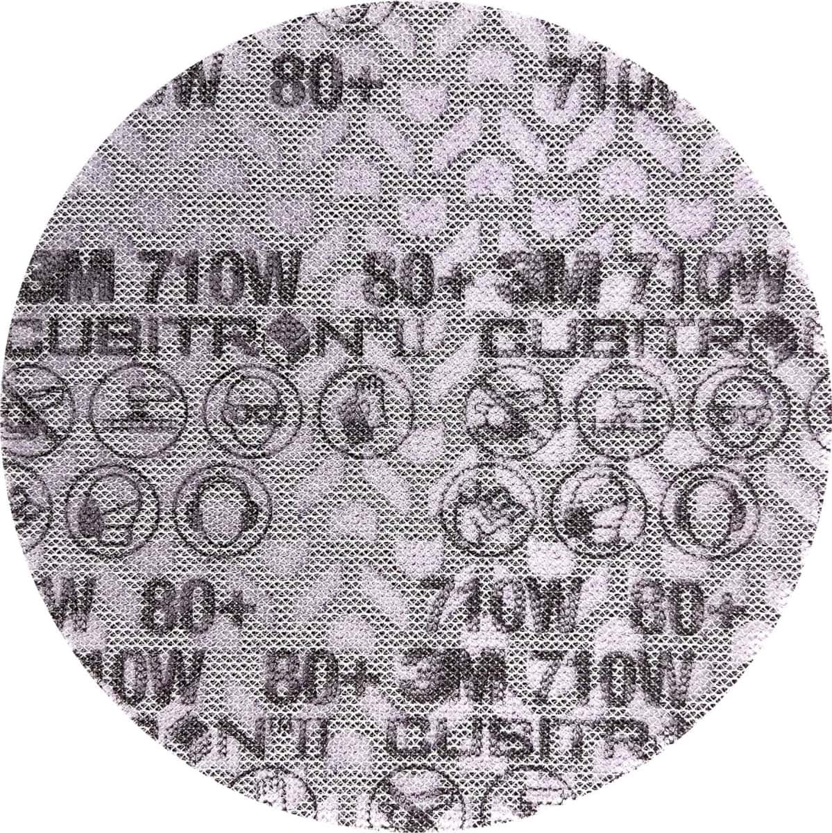 3M™ Xtract™ Cubitron™ II 710W 39066, Ø 150 mm, P80+, 12.000 U/Min., Gitternetz, Kletthaftend, Premium Schleifscheibe mit Präzisions-Keramikkorn