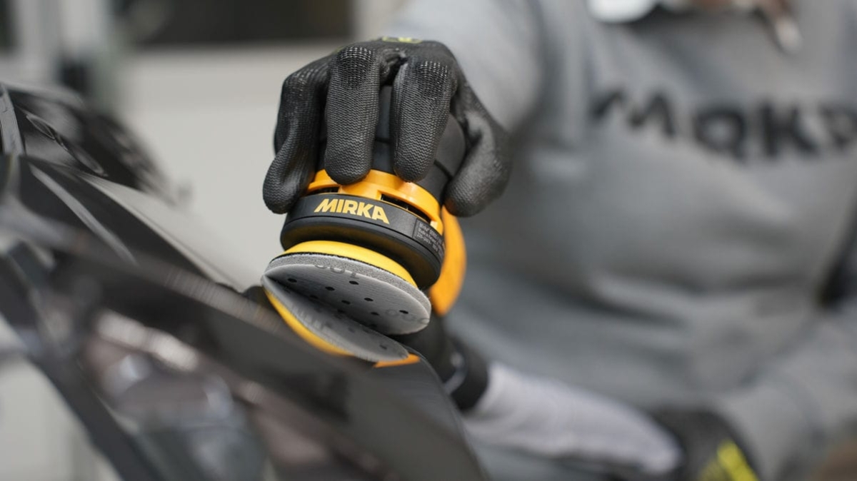 Mirka® Iridium® Soft Schleifscheibe 249JV02092, Ø 77 mm, Dicke: 5 mm, P1000, A (Aluminiumkorn), Multilochung, Kletthaftend, Für Lackschliff & Grundierungsschliff