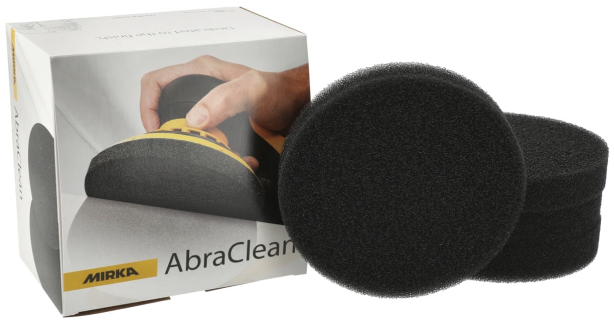 Mirka® AbraClean Pad 7915025004, 150 x 25 mm, Schwarz, Reinigungspad zum Entfernen von Schleifstaub