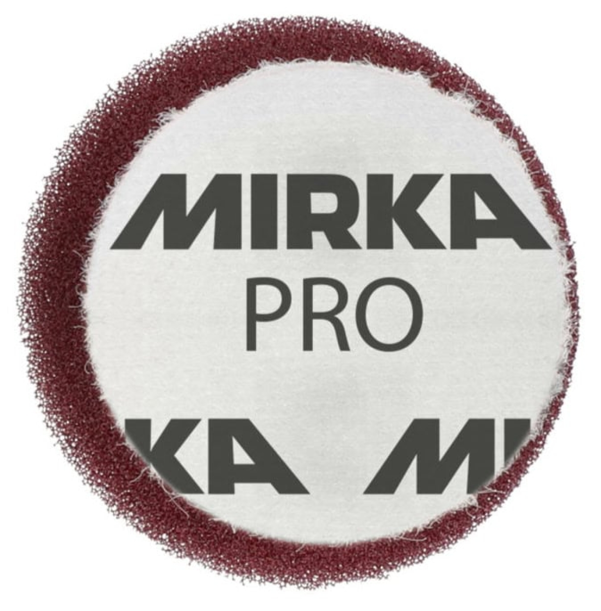 Mirka® Polierpad 7993924011, Ø 40 mm, Dicke: 15 mm, Medium, Kletthaftend, Rot, Für enge Stellen