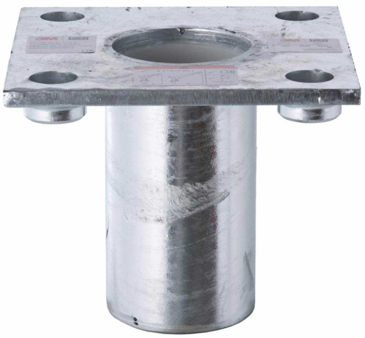 3M™ DBI-SALA® Kernhülse HC für bündige Bodenmontage 8000091, Verzinkter Stahl Ausführung, Ø 12,7 cm, 340 Kg Lastaufnahme, 12,40 Kg, Für die Aufnahme von Davitarmen
