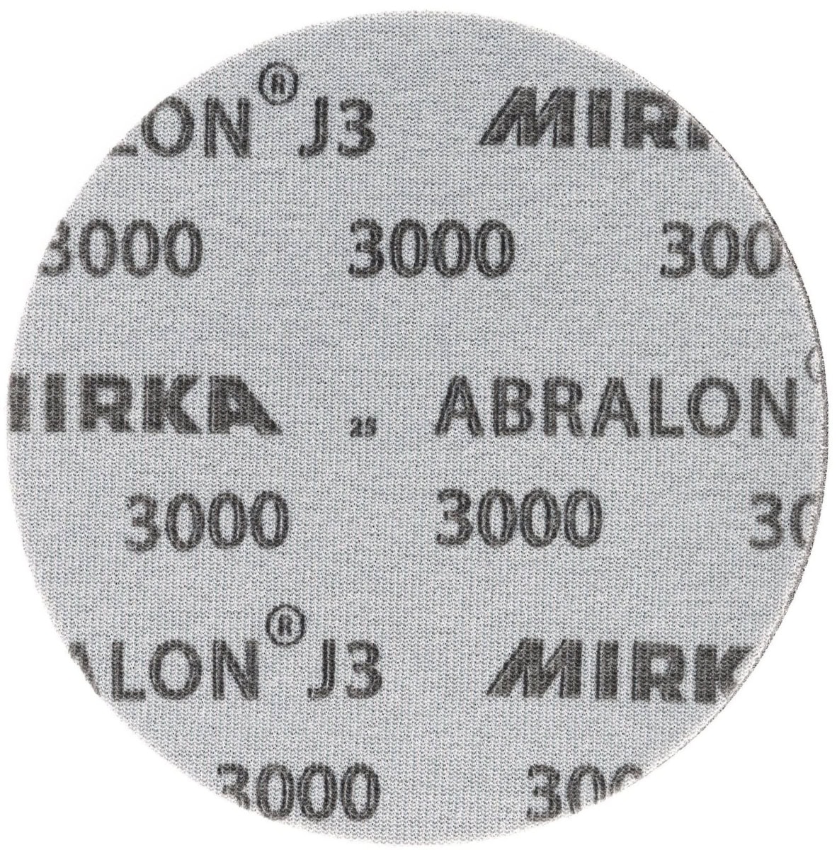 Mirka® Abralon J3 8M030175, Ø 150 mm, P1000, S, Ungelocht, Kletthaftend, Schleifscheibe mit Siliziumkarbidkorn, Für Finish- und Polierarbeiten an Werkstücken