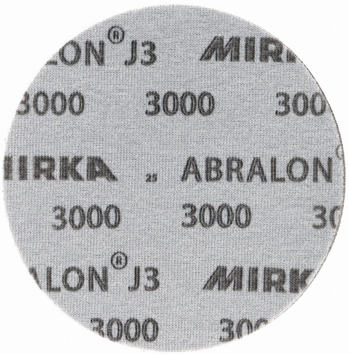 Mirka® Abralon J3 8M055363, Ø 225 mm, P2000, S, Ungelocht, Kletthaftend, Schleifscheibe mit Siliziumkarbidkorn, Für Finish- und Polierarbeiten an Werkstücken