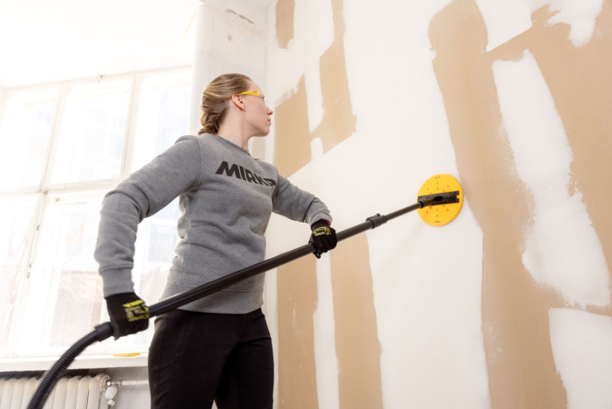 Mirka® Abranet Yellow AY22302025, Ø 225 mm, Fein, P220, Gitternetz, Kletthaftend, PA Gitternetz Schleifscheibe mit Aluminiumkorn