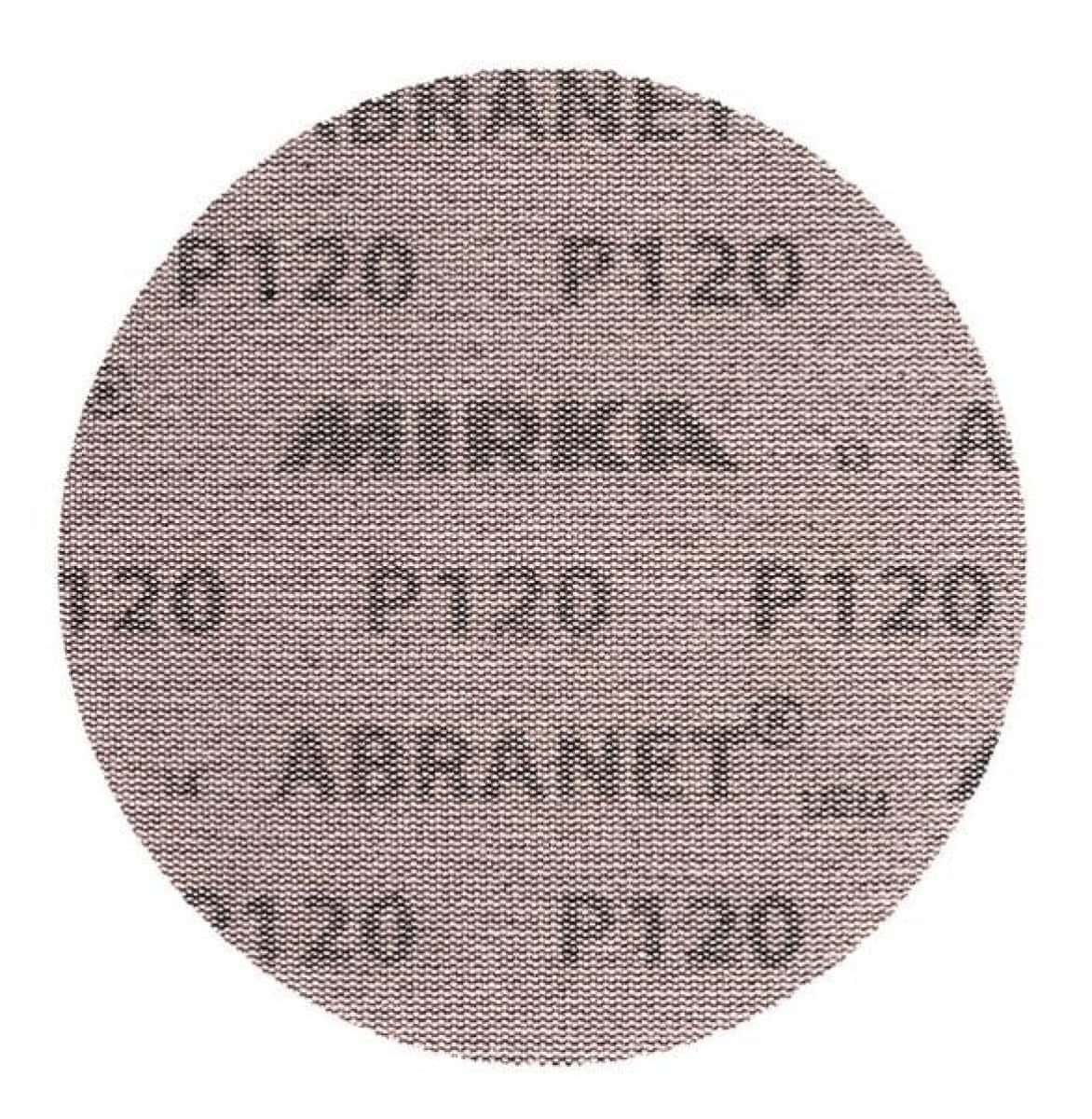 Mirka® Abranet 5424105037, Ø 150 mm, P360, Gitternetz, Kletthaftend, PA Gitternetz Schleifscheibe mit Aluminiumkorn