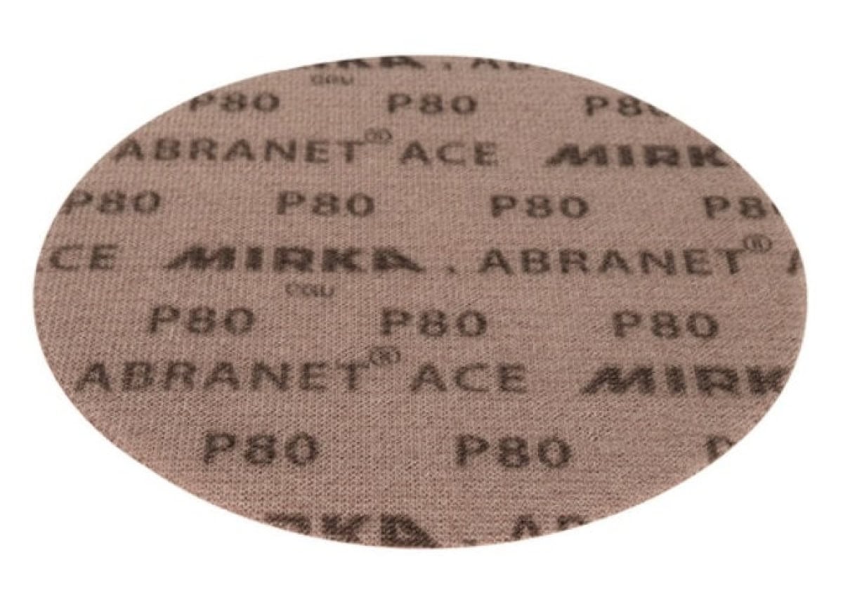 Mirka® Abranet Ace AC22302580, Ø 225 mm, P80, Gitternetz, Kletthaftend, PA Gitternetz Schleifscheibe mit Keramikkorn