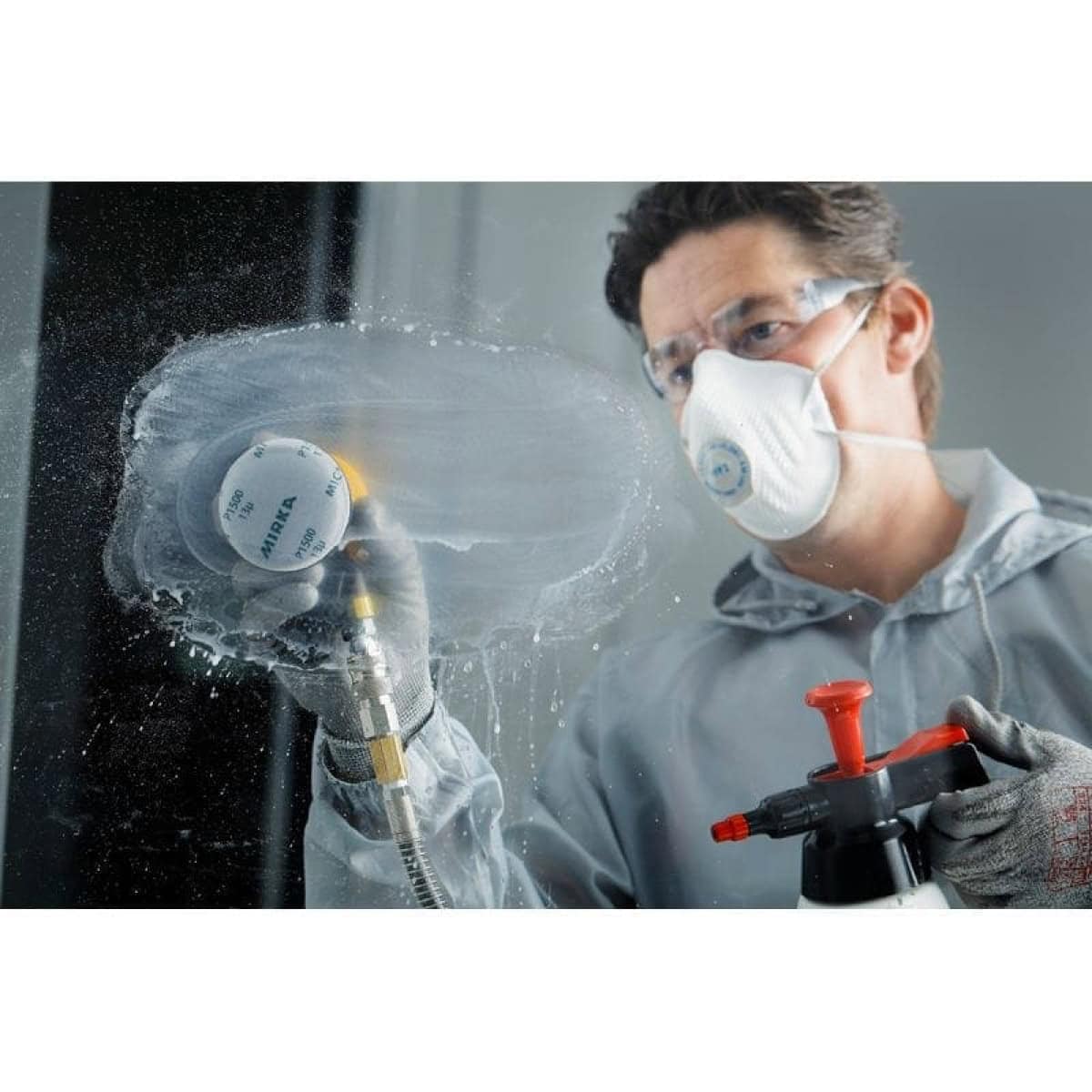 Mirka® Microstar FM62205096, Ø 150 mm, P2500, Ungelocht, Kletthaftend, Schleifscheibe mit Aluminiumkorn