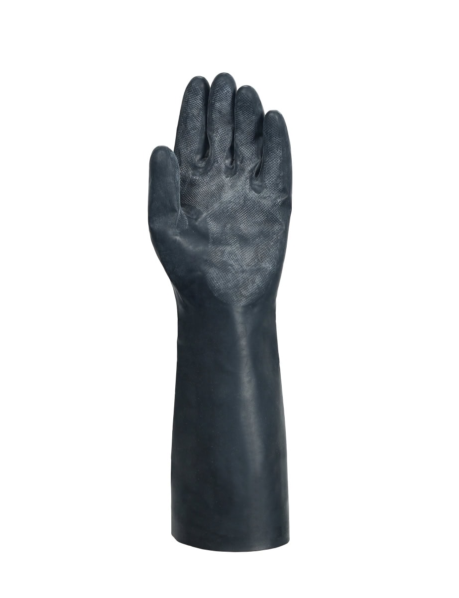 Ansell AlphaTec™ 53-002 Chemikalienschutzhandschuh 53002080, Für anspruchsvollen Chemikalienschutz in Industrie und Wartung, Größe 8, Schwarz, 350 mm lang, Mit MICROCHEM™ Chemical Barrier Technology