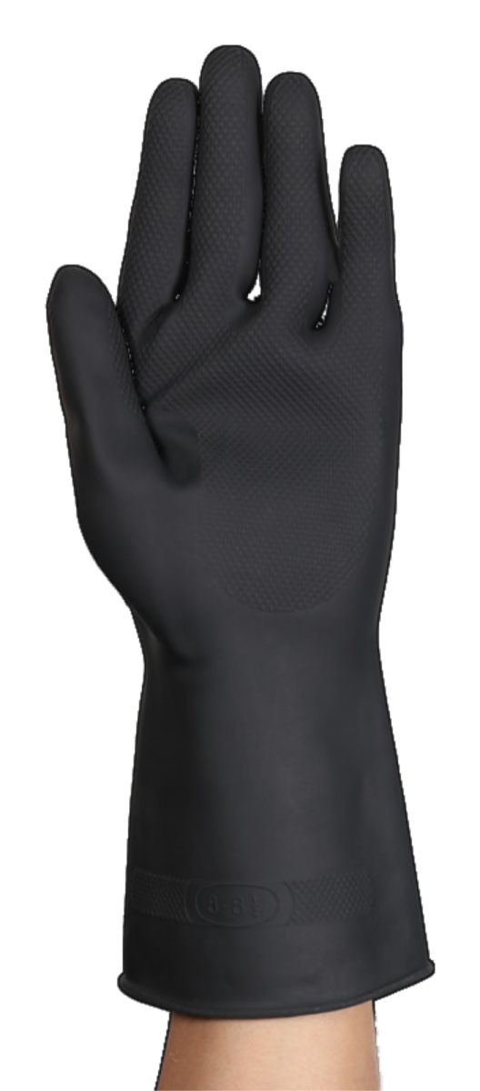 Ansell AlphaTec™ 87-118 Chemikalienschutzhandschuh 87118060, Für Produktion, Wartung und Anlagenservice, Größe 6, Schwarz, 310 mm lang
