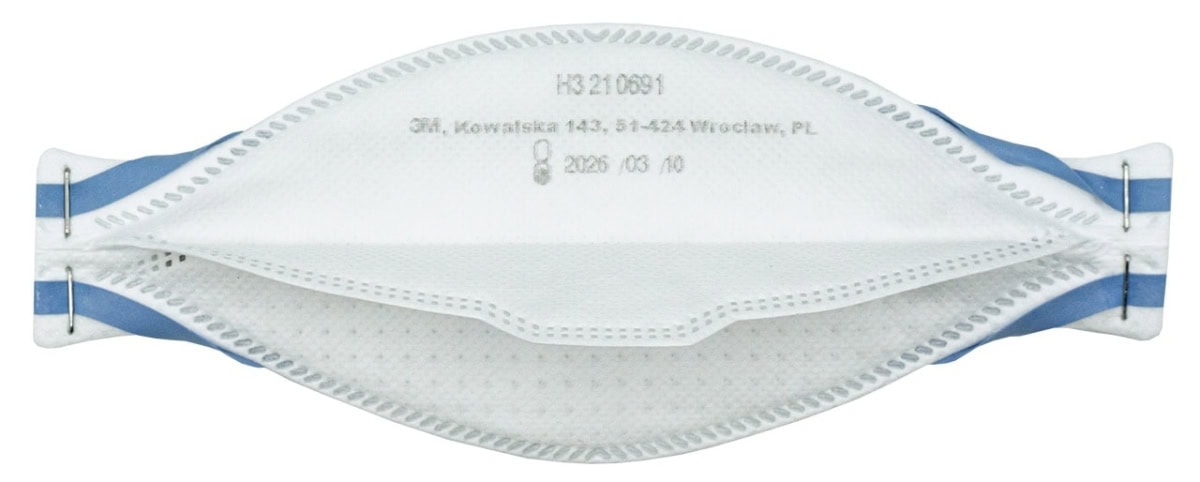 3M™ Aura™ Atemschutzmaske 9320D+ FFP2 NR D, Industrievariante, Hygienisch einzelverpackt, Lose Industrieware ohne Kartonage, Pandemiemaske