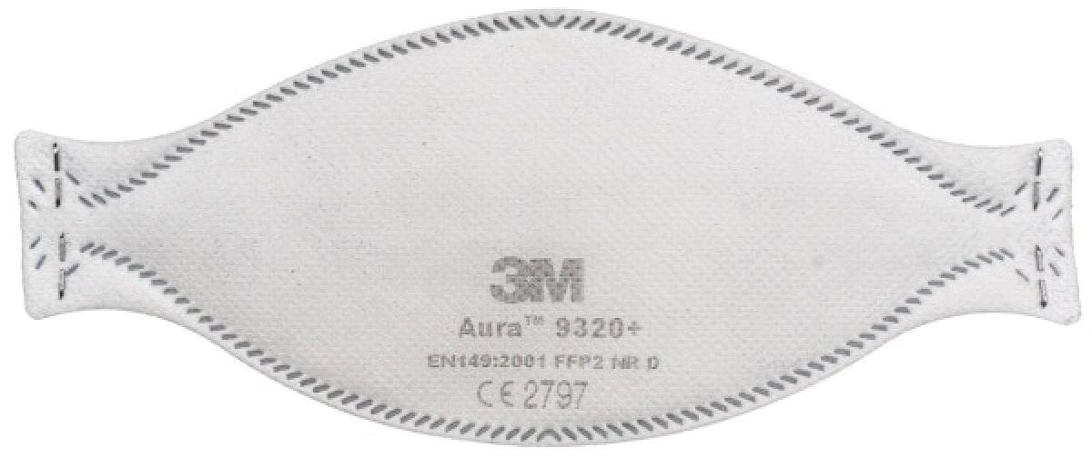 3M™ Aura™ Atemschutzmaske 9320+SV FFP2 NR D, Einzelhandelsvariante, Hygienisch einzelverpackt, Pandemiemaske