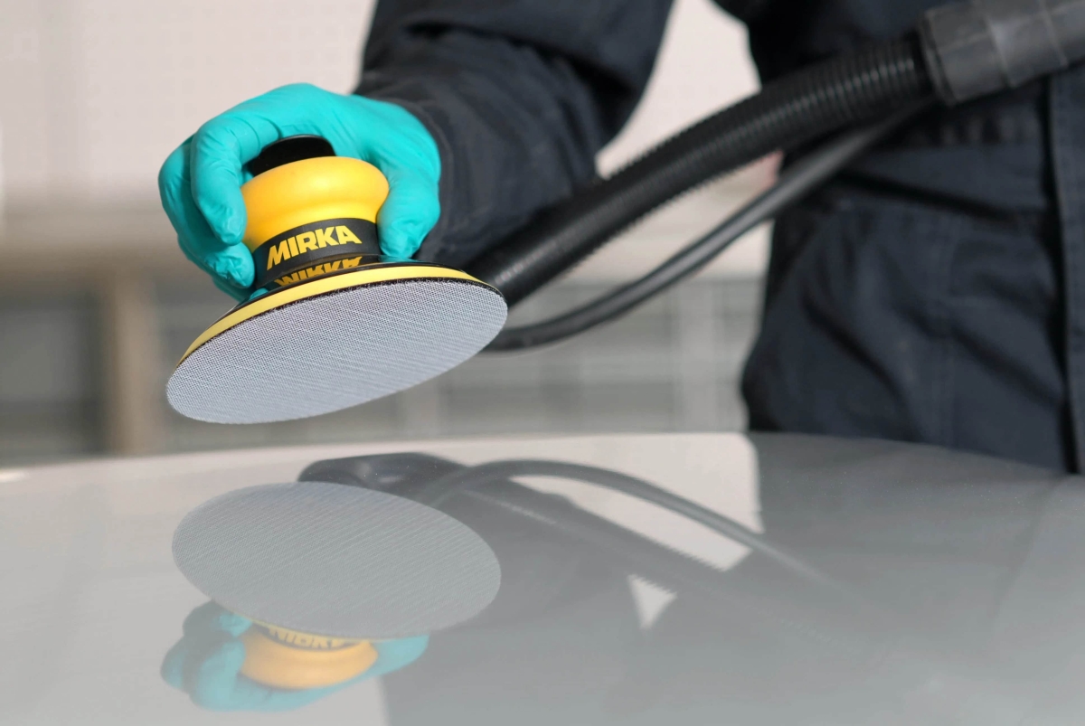 Mirka® Autonet Schleifscheibe AE23205081, Ø 125 mm, P800, Gitternetz, Kletthaftend, PA Gitternetz, Aluminiumkorn, Für Entlacken und Lackschliff