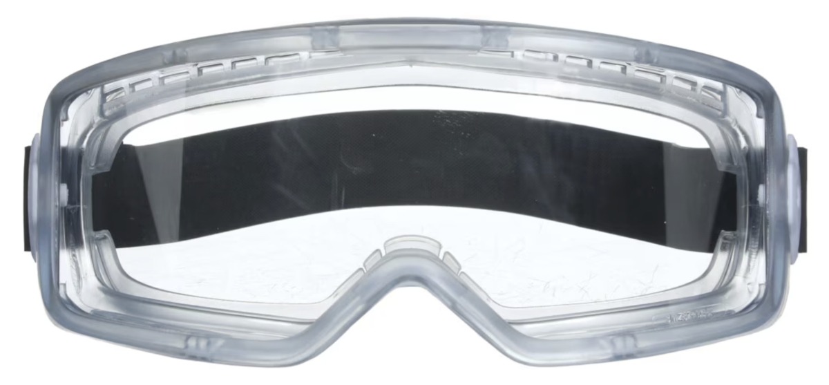 3M™ GoggleGear™ Schutzbrille GG3201-AAF, Klar, Chemikalienbeständige Acetat Scheibe, Belüftet, Anti Beschlags Beschichtung, UV Schutz, Zum Schutz gegen Chemikalien & Flüssigkeitsspritzer