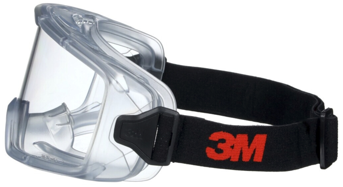 3M™ GoggleGear™ Schutzbrille GG3101-SGAF, Klar, Schlagfeste Polycarbonat Scheibe, Belüftet, Anti Kratz & Beschlags Beschichtung, UV Schutz, Zum Schutz gegen Flüssigkeitsspritzer & Partikel