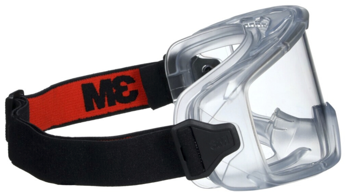 3M™ GoggleGear™ Schutzbrille GG3101-SGAF, Klar, Schlagfeste Polycarbonat Scheibe, Belüftet, Anti Kratz & Beschlags Beschichtung, UV Schutz, Zum Schutz gegen Flüssigkeitsspritzer & Partikel