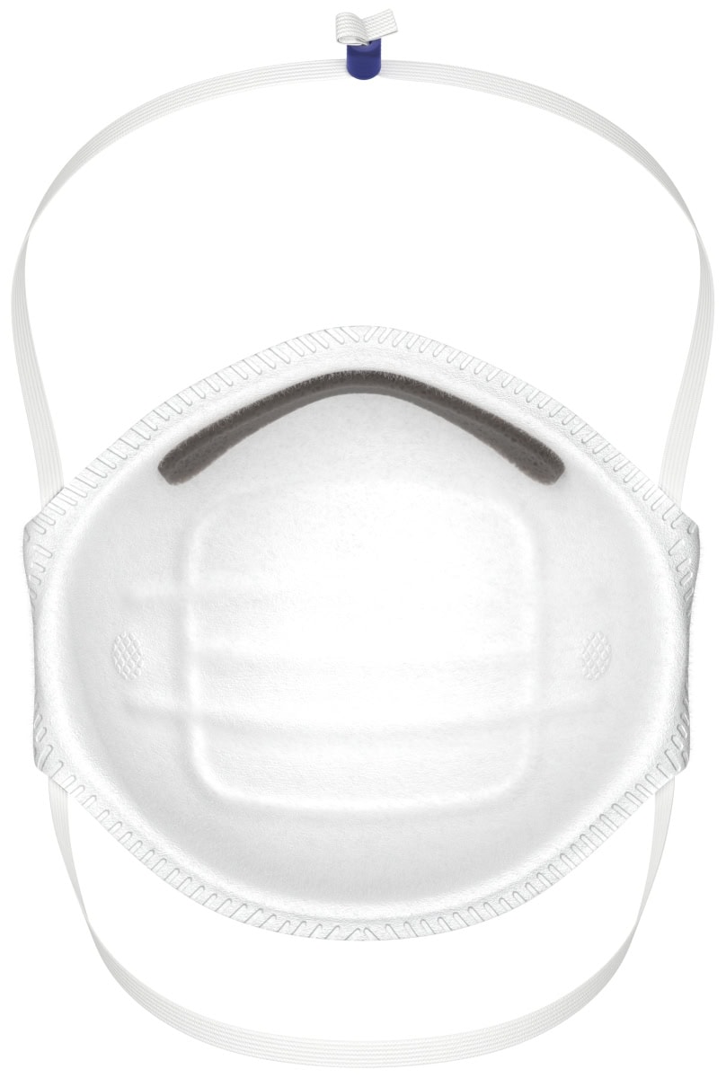 Dräger® X-plore® Vorgeformte Atemschutzmaske / Partikelmaske 1310 FFP1 NR D 3951211, Universalgröße, Hygienisch einzelverpackt, VarioFlex™ Kopfband, Ohne Ausatemventil, Schützt effektiv gegen Feinstäube und Partikel