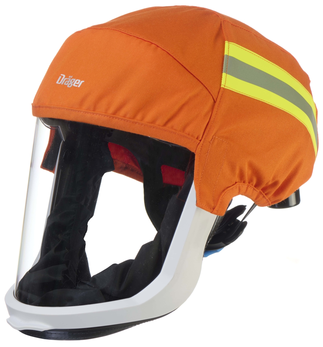 Dräger® X-plore® 8000 Kurzer Staubschutzüberzug 3717370, Hitzebeständig, Flammhemmend, Signalfarbe mit Reflektor, Für Dräger® X-plore® 8000 Visierhelm HL1