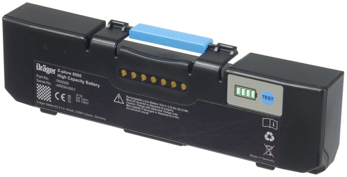 Dräger® X-plore® 8000 Gebläse Atemschutzset X-plore-8700-HIK5, TH3, Partikel- Gase- & Dämpfeschutz, EX-Schutz, Schwer-Industrie, Teile: [R59560, 3710785, R59600, 6739730, 6739535]