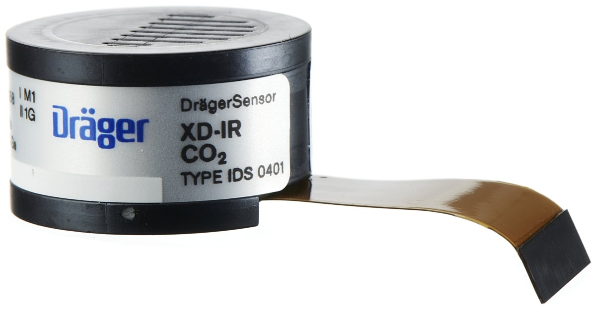 Dräger® XD-IR CO2 Sensor 6800203, Kohlenstoffdioxid, Hohe Langlebigkeit, 0 bis 5 Vol.-% CO2, Infrarot Sensor, Für Dräger® Gasmessgeräte