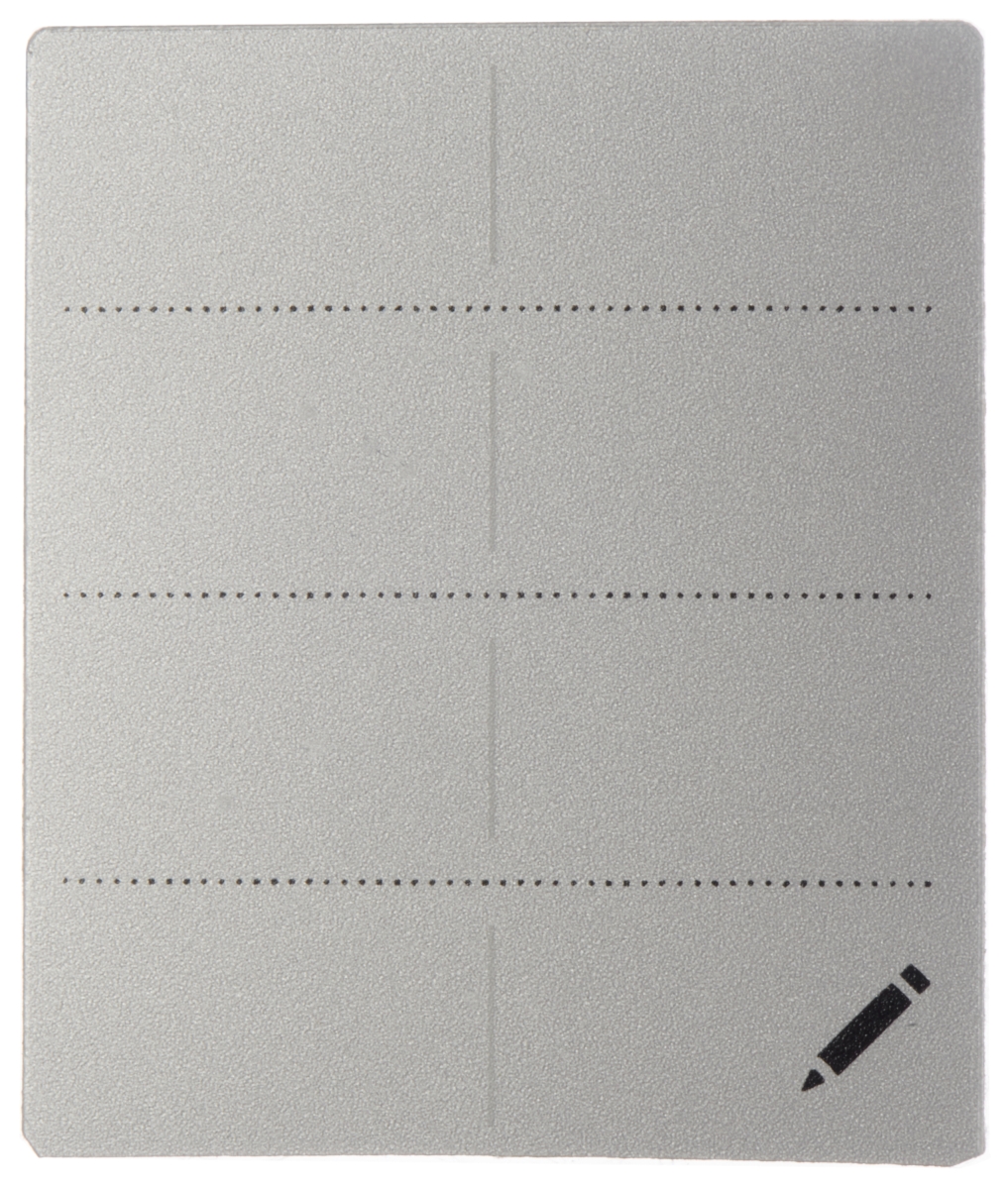 Dräger® X-am® & X-act® Aufkleber für Halter am Tragegurt 8327645, Silber, 5 Stück pro Packung, Für Dräger® X-am® 3500 / 8000 & X-act® 7000