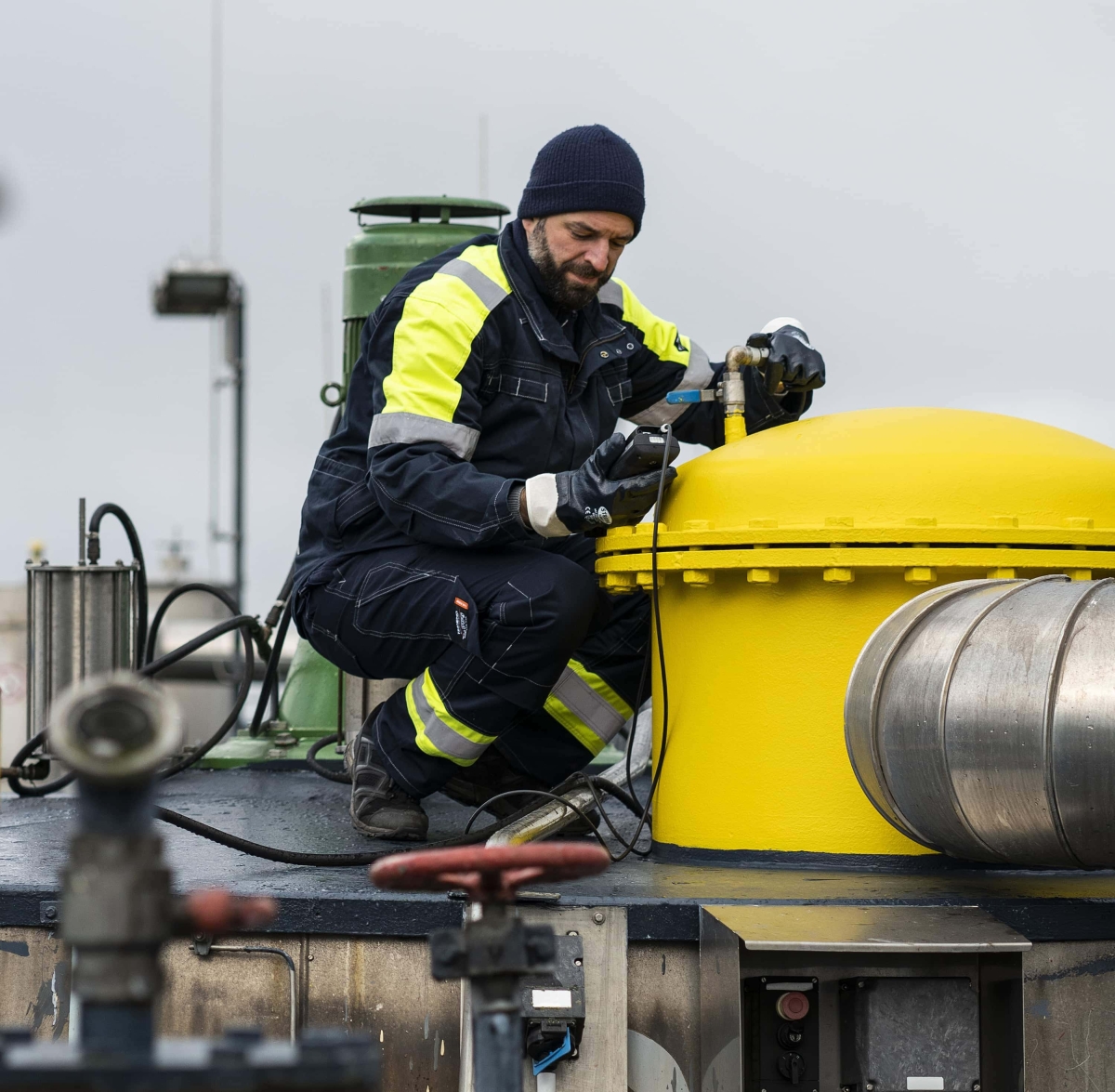 Dräger® X-am® 5800 Mehrgasmessgerät Abwasser VN02183, Sensoren: XD-IR EX/CO2, O2, H2S/CO, 1 bis 6 Gase Messgerät, IP 67 Wasserdicht, Ideal für Kanalarbeiten zum Freimessen