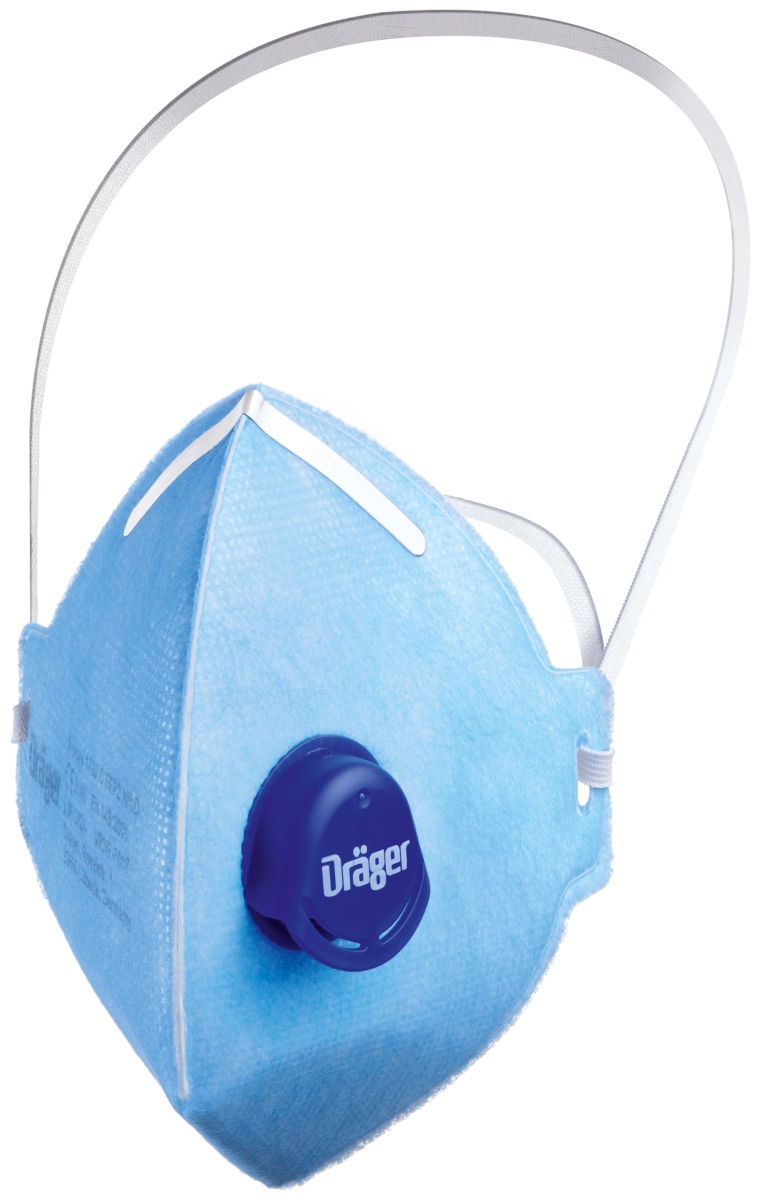 Dräger® X-plore® 1720+V FFP2 NR D Atemschutzmaske / Partikelmaske 3951384, Hygienisch einzelverpackt, Wirksamer Schutz gegen Feinstäube und Partikel bei hohem Tragekomfort