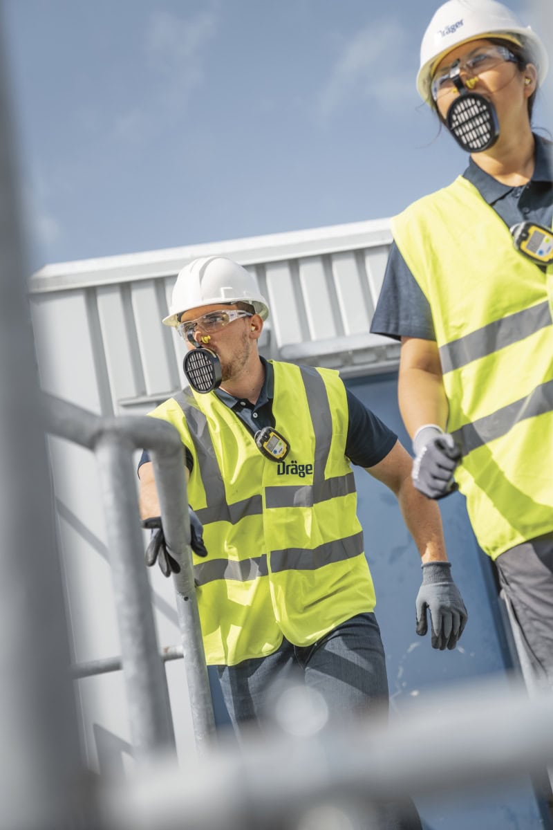Dräger® PARAT® 1260 Flucht Filtergerät 3702150, ABEK10 Filter für mind. 10 Min. Schutz, Filter eingeschweißt, Universalgröße, Flucht Filtergerät zum Schutz gegen organische, anorganische, saure Gase & Dämpfe, Ammoniak & org. Ammoniakderivate