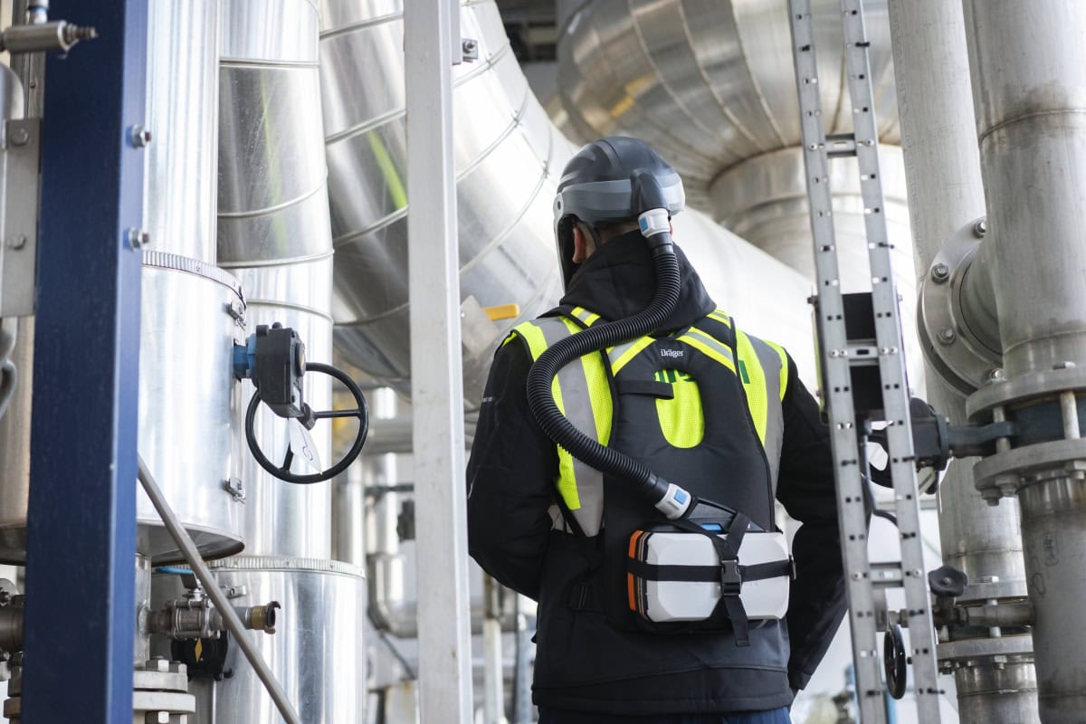 Dräger® X-plore® 8700 Gebläseatemschutz Set X-plore-8700-HIK6, TH3, Partikel- Gase- & Dämpfeschutz, EX-Schutz, Schwer-Industrie, Teile: [R59560, 3729120, R59600, 6739730, 6739535]