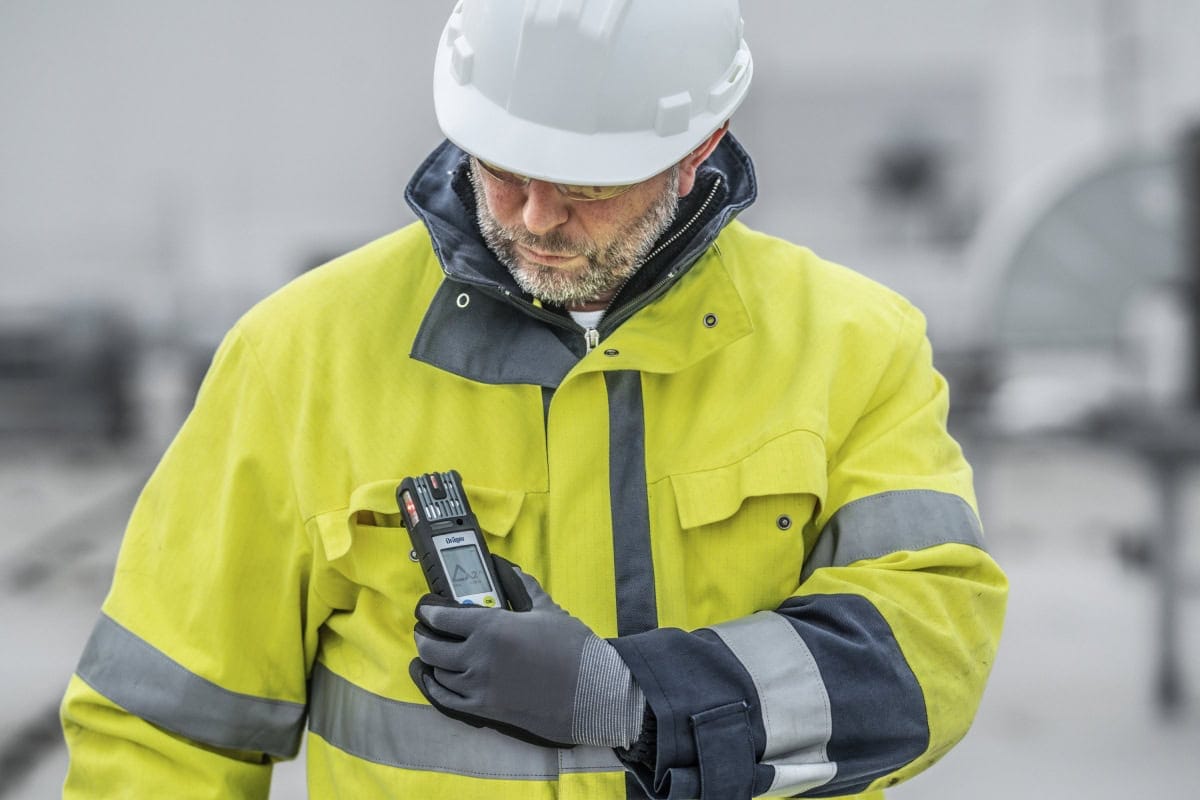 Dräger® X-am® 2800 Mehrgasmessgerät VN00384, Sensoren: CatEx, O2 PR, CO LC, H2S LC, 1 bis 4 Gase Messgerät, IP 68 Staub & Wasserdicht, Für die persönliche Gasüberwachung im täglichen Einsatz