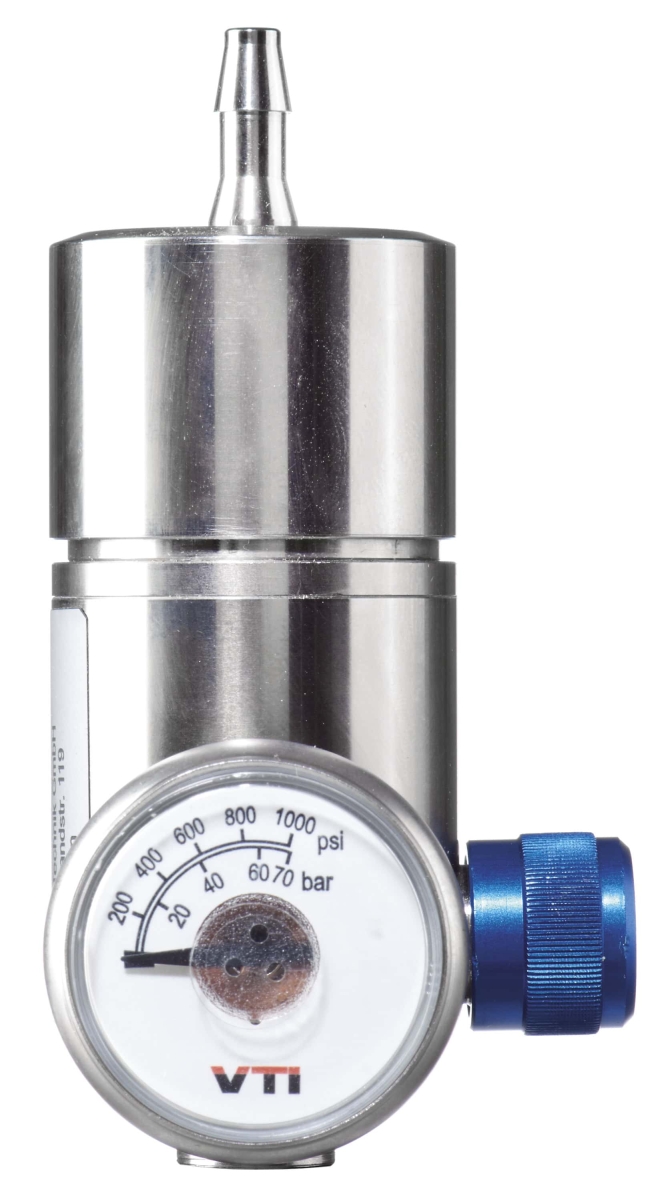 Dräger® Festdruck Regulierungsventil mit Flow Stop 8324251, Messing, Manuelles Ventil, 0,5 Liter/Min., Geeignet für nicht reaktive Gase, Für Dräger® X-Dock Station