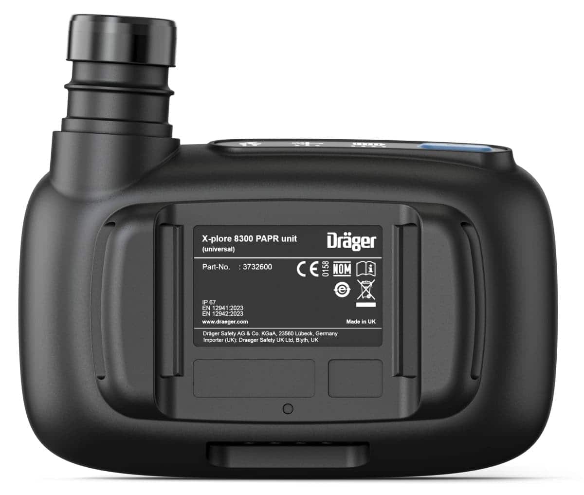 Dräger® X-plore® 8300 Gebläseeinheit Starter Set Dekon 3734401, Universal Edition, Dekongürtel, TH3/TM3, 8 - 11 Stunden Laufzeit, Partikelschutz, Für höchste Anforderungen in Industrie und Gesundheitswesen