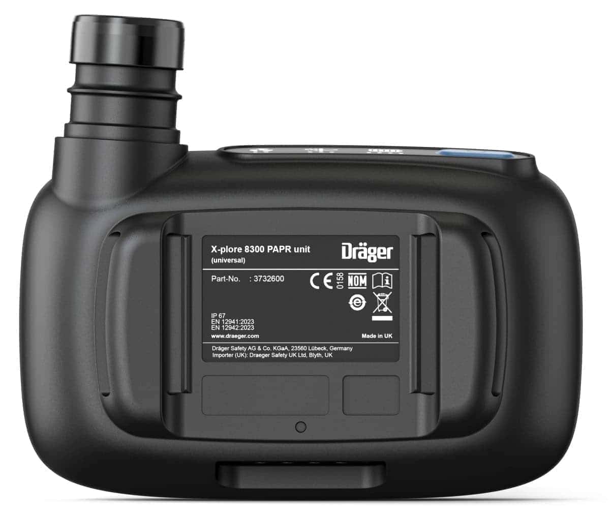 Dräger® X-plore® 8300 Gebläseatemschutz Set X-plore-8300-HIK6, TH3/TM3, 8 - 11 Stunden Laufzeit, Partikelschutz, Schwer-Industrie, Teile: [3734400, R59600, 3729120]