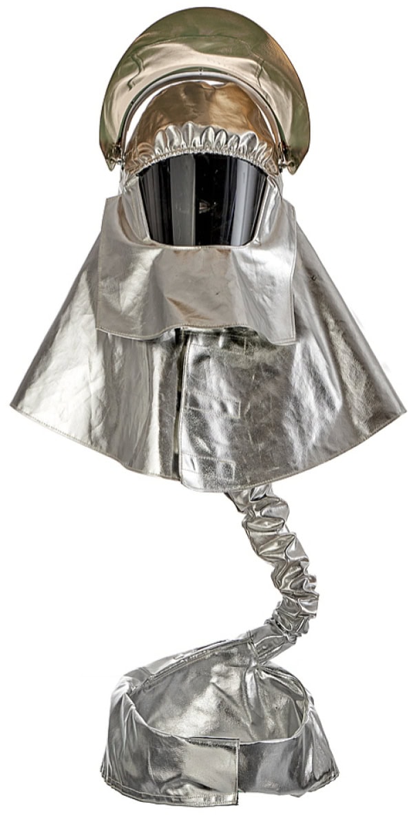 Dräger® X-plore® 8000 Hitzeschutz Set für Helm HL1 3717385, Helm Überzug (Lang) + Schlauch & Einheit Überzug, Silber, Für Visierhelm HL1 & X-plore 8500