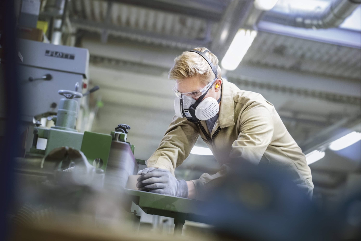 Dräger® X-plore® 3300 Gasmaske / Halbmaske Handwerker Set 3701431, Größe S, P3 R D Partikelfilter, Soft TPE, Dräger® Bajonett-Klick Filteranschluss