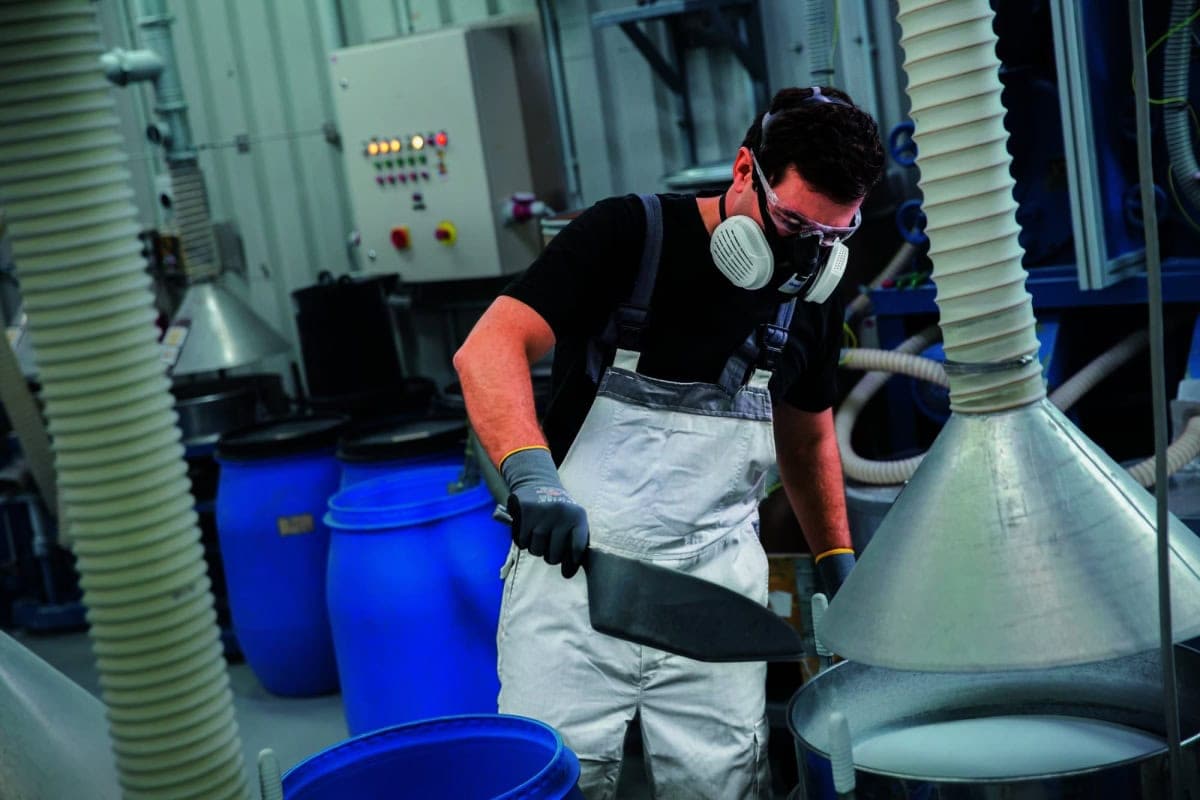 Dräger® X-plore® 3500 Gasmaske / Halbmaske Handwerker Set 3708068, Größe L, P3 R D Partikelfilter, Dräger Flex, Dräger® Bajonett-Klick Filteranschluss
