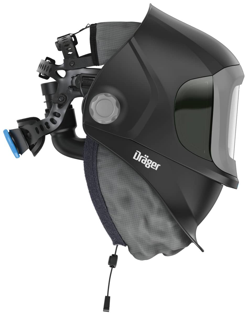 Dräger® X-plore® 8500 Schweißer Set Premium 3722131, TH3, 4A/3B, Seitenfenster, Hochklapp Funktion, Kopfband + Textilkopfschutz
