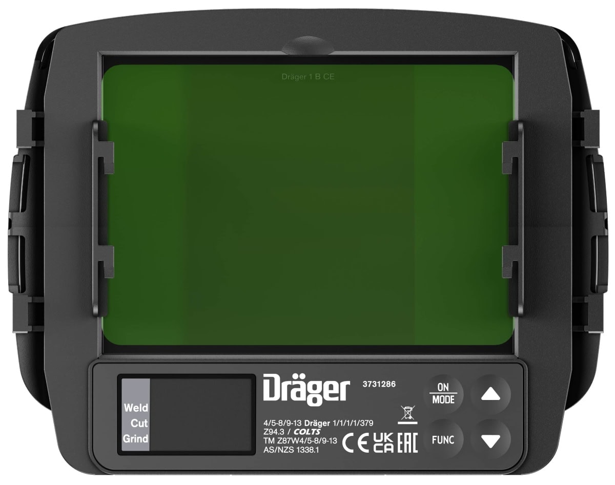 Dräger® X-plore® 8500 Schweißer Set Premium 3722131, TH3, 4A/3B, Seitenfenster, Hochklapp Funktion, Kopfband + Textilkopfschutz