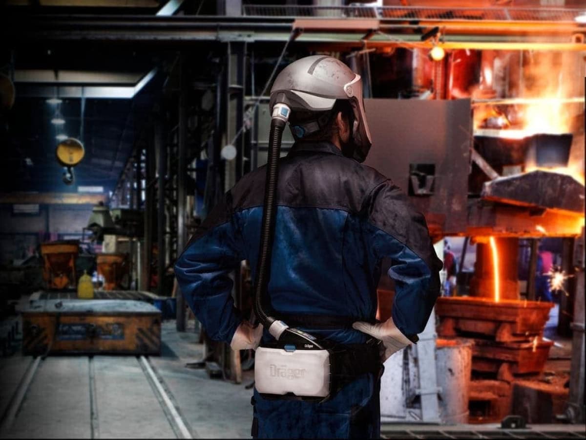 Dräger® X-plore® 8700 Gebläseeinheit Anwendungsset Premium 8700 EX R59560, TH2/TH3, EX Langzeit Akku, Partikel- Gase- & Dämpfeschutz, EX Schutz, Für höchste Anforderungen in Industrie und Gesundheitswesen