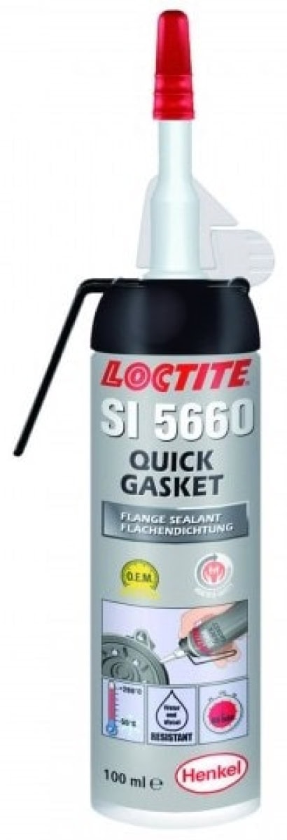 Henkel™ Loctite® SI 5660 Oxim Silikon Kleb- und Dichtstoff, 100 ml Sprühdose, Grau, 1K , 2326228, Hervorragende Wasser- Glykolbeständigkeit