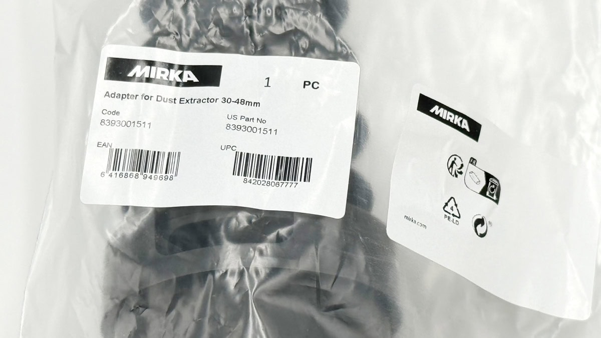 Mirka® Universal Schlauchadapter 8393001511, Ø 28 - 47 mm, Schwarz, Zum Anschluss von Fremdsaugern an alle Mirka® Schleifmaschinen