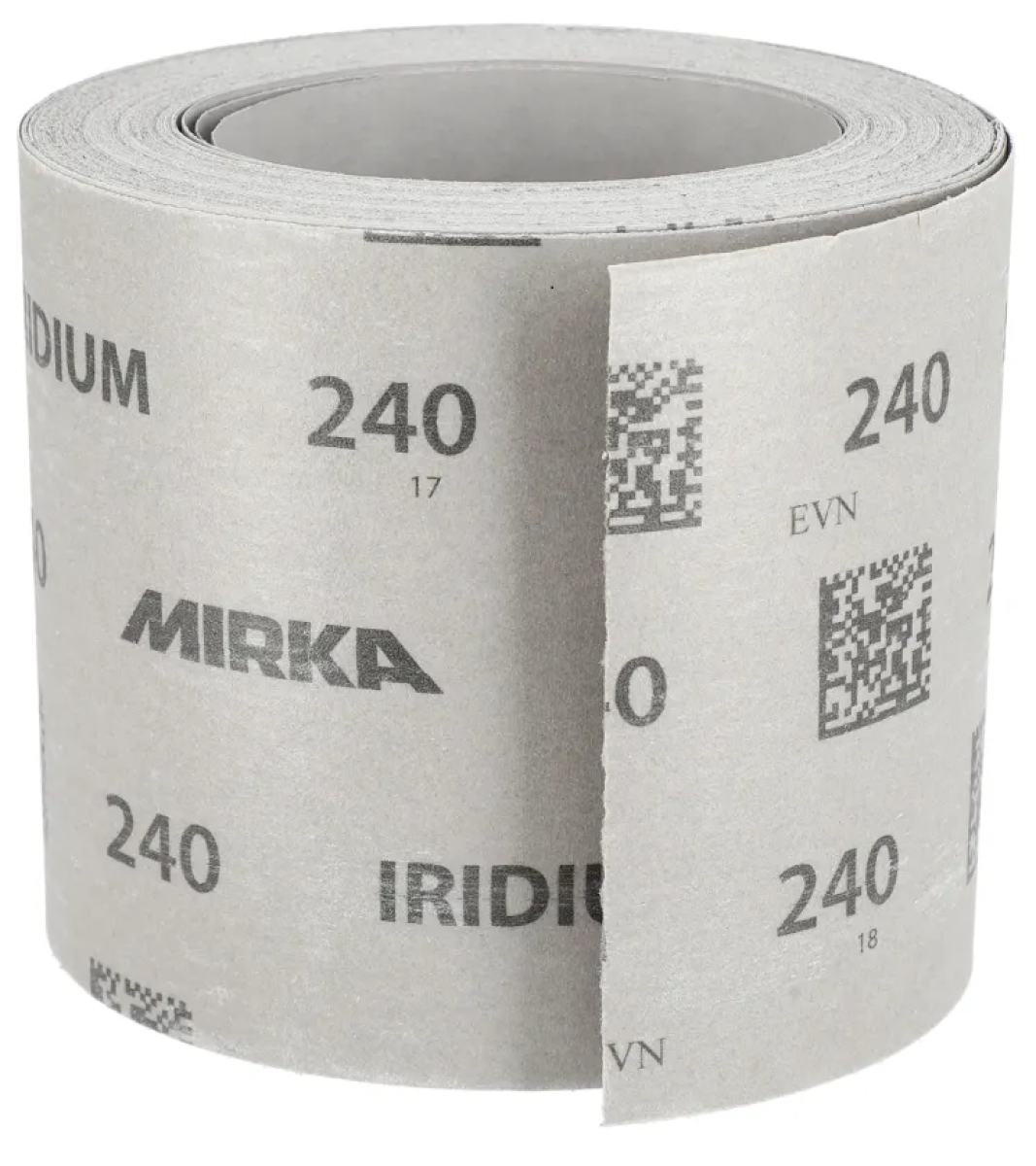 Mirka® Iridium® HS Schleifrolle 245BY00118, 115 mm x 25 m, P180, Kletthaftend, Mit Keramik- und Aluminiumkorn