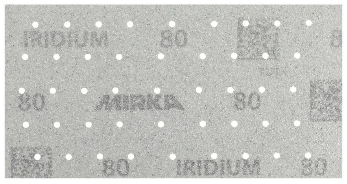 Mirka® Iridium® 246B109941, 81 mm x 133 mm, P400, Multilochung, Kletthaftend, Schleifstreifen mit Keramik- und Aluminiumkorn