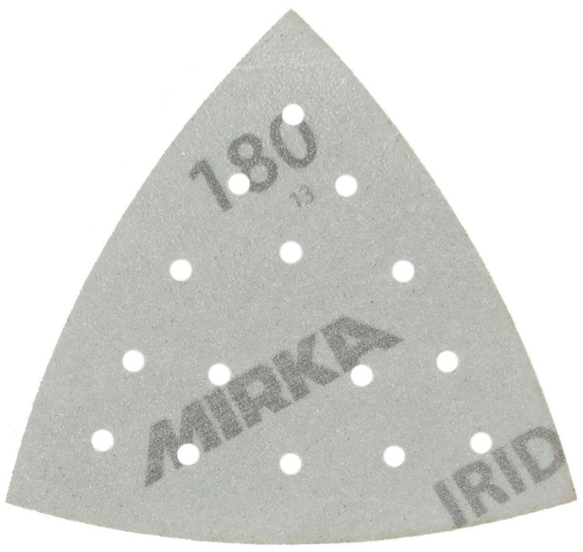 Mirka® Iridium® 246BQ05060, Ø 90 mm x 93 mm x 93 mm, P60, Multilochung, Kletthaftend, Delta Schleifscheibe mit Keramik- und Aluminiumkorn