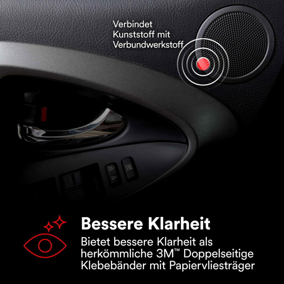3M™ Doppelseitiges Vliesklebeband 56212, 1250 mm x 50 m, 0,12 mm, Transparent, Lösemittelfrei, Für Verklebungen mit hoher Oberflächenenergie