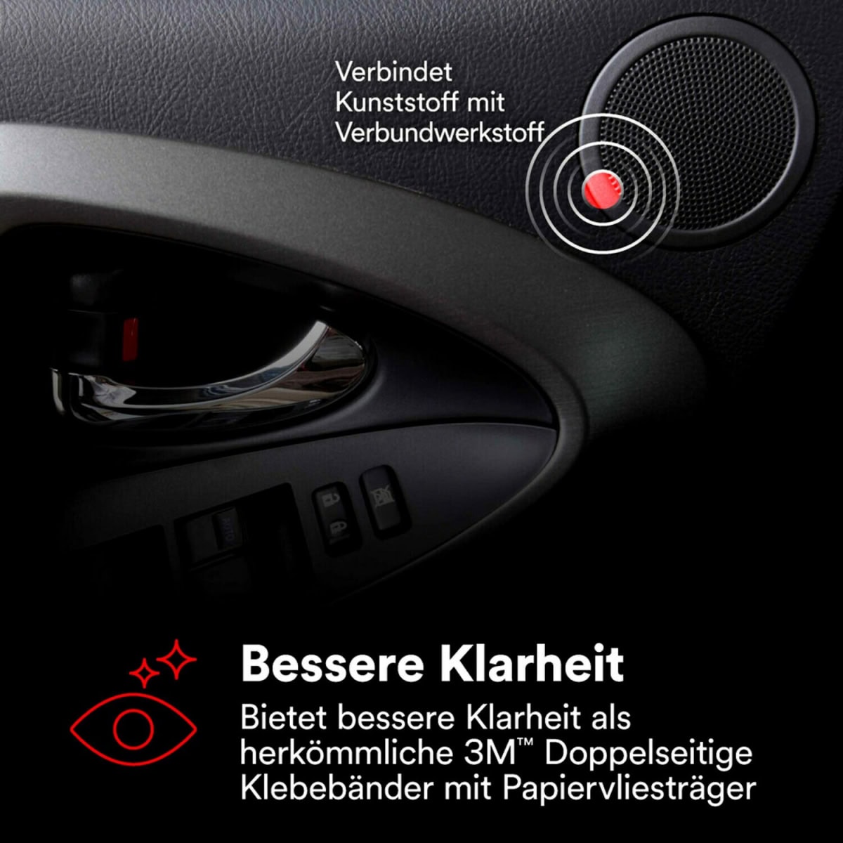 3M™ Doppelseitiges Vliesklebeband 56415, 50 mm x 50 m, 0,15 mm, Transparent, Lösemittelfrei, Für Verklebungen mit hoher Oberflächenenergie