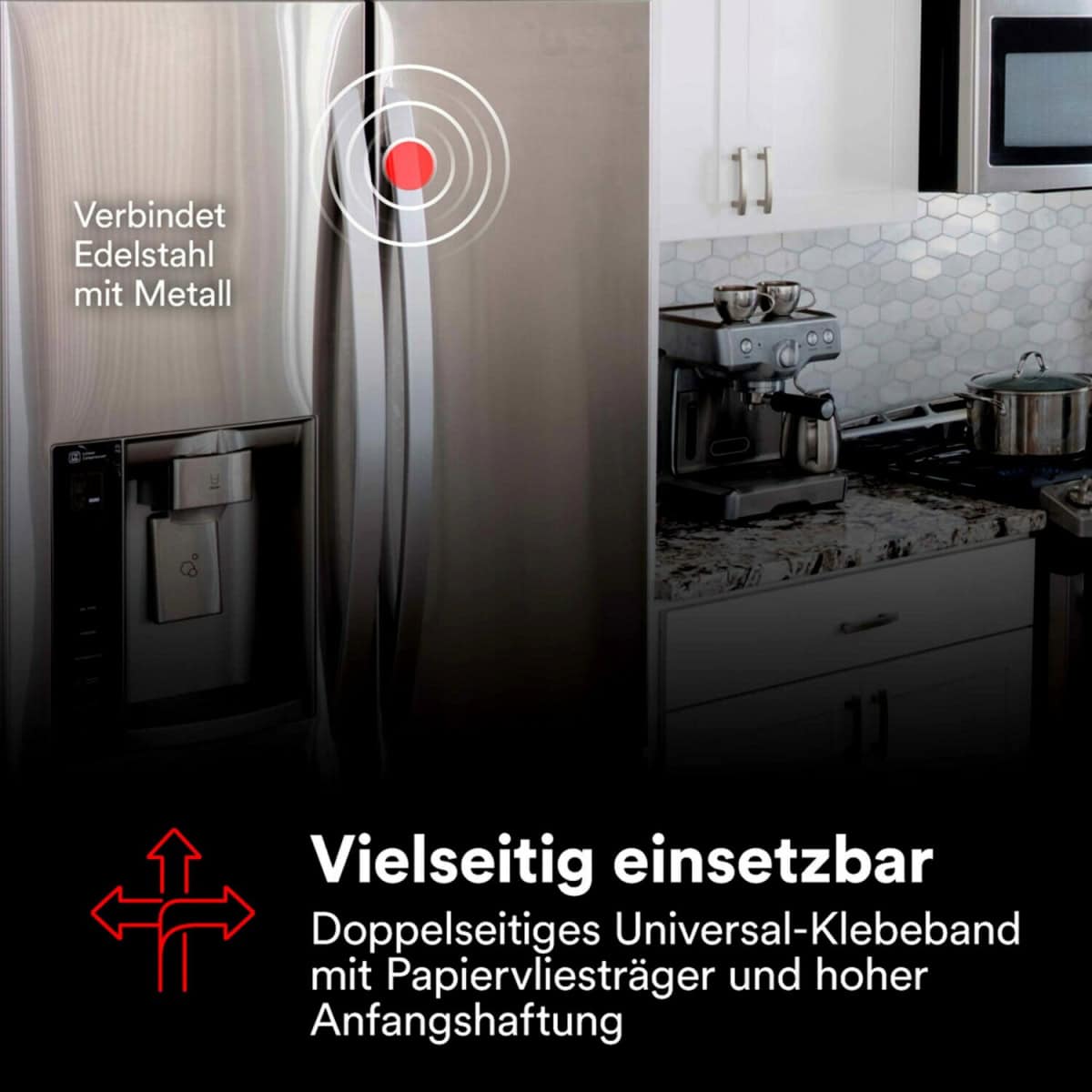 3M™ Doppelseitiges Vliesklebeband 56415, 50 mm x 50 m, 0,15 mm, Transparent, Lösemittelfrei, Für Verklebungen mit hoher Oberflächenenergie