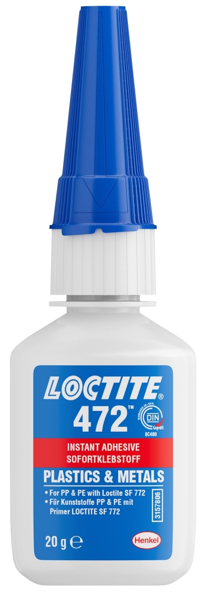 Henkel™ loctite® 472 Sofortklebstoff, 20 g, 3158021, Für Kunststoff-, Metall- und Mischmaterial-Verbindungen