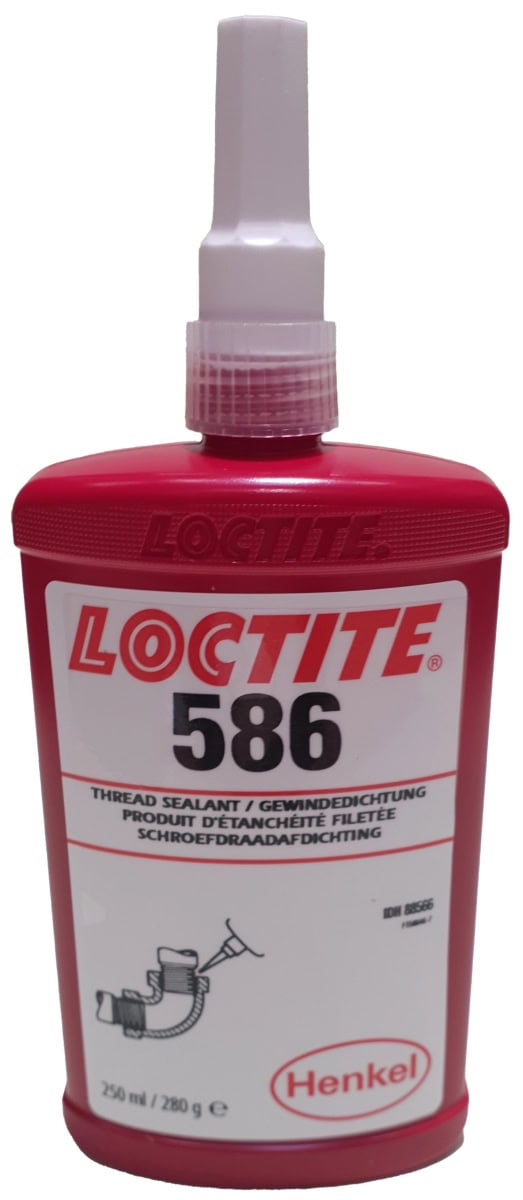Henkel™ Loctite® 586 Gewindedichtung, 250 ml, Rot, Fest, langsam aushärtend für Rohre und Anschlussstücke aus Metall