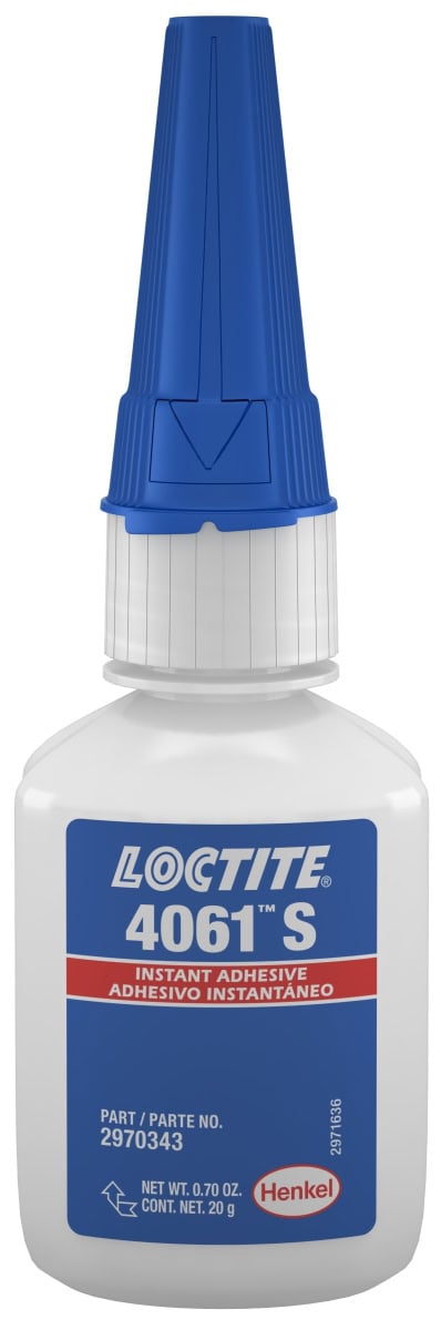 Henkel™ Loctite® 4061 S Sofortklebstoff, 20 g, Transparent bis Strohfarben, 3041988, nach ISO 10993 getestet, Für die schnelle Verklebung von Kunststoffen und Kautschuken